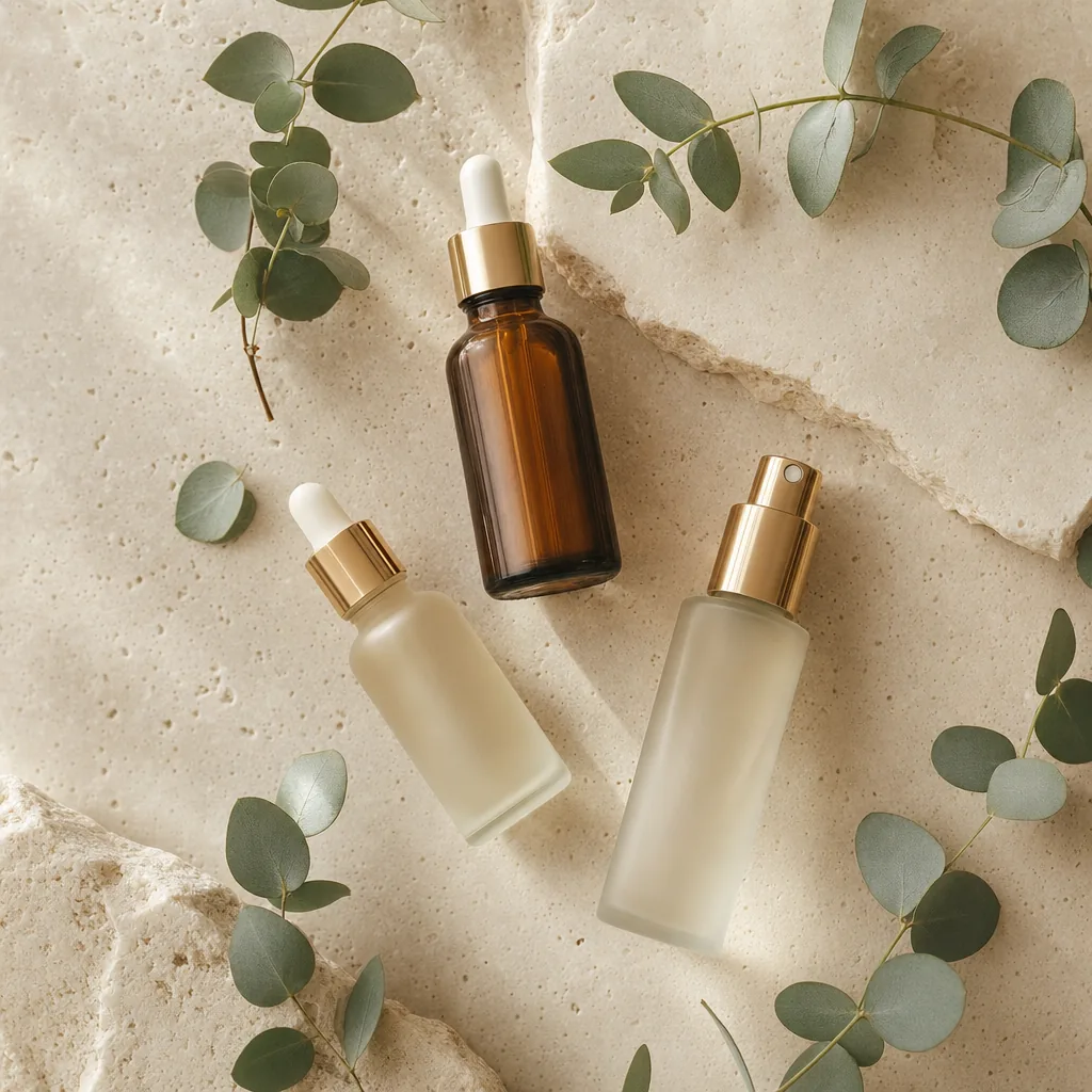 Skincare flatlay social post